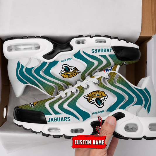 LIMITED EDITION - NEW CUSTOMIZED NFL30 JSJ JACKSONVILLE JAGUARS AIR MAX PLUS SNEAKERS