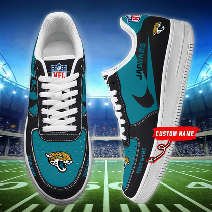 [SPECIAL OFFER] NEW CUSTOMIZED NFL30 JSJ JACKSONVILLE JAGUARS AF1 SNEAKERS