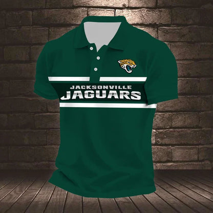 ELITE EDITION - NEW CUSTOMIZED NFL30 JSJ JACKSONVILLE JAGUARS POLO SHIRT, ZIP POLO SHIRT & T-SHIRTS