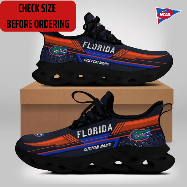 ELITE EDITION - NEW CUSTOMIZED NCAA FBS30 FLG FLORIDA GATORS CLUNKY SNEAKERS