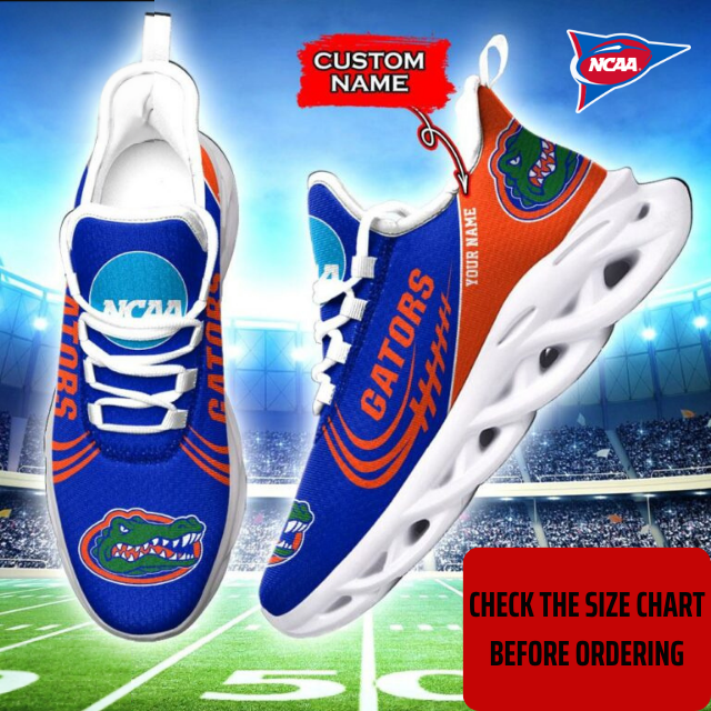 ELITE EDITION - NEW CUSTOMIZED NCAA FBS30 FLG FLORIDA GATORS CLUNKY SNEAKERS