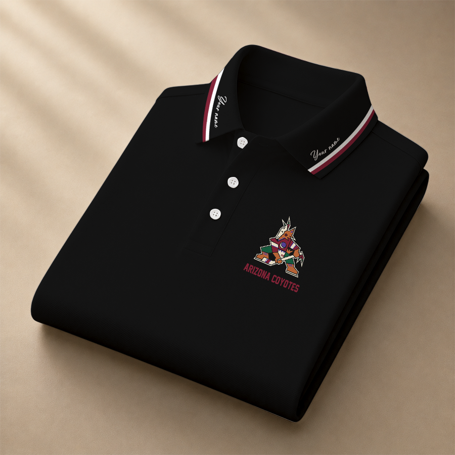 [SUPER SALE] NEW CUSTOMIZED NHL30 AZC ARIZONA COYOTES POLO SHIRT