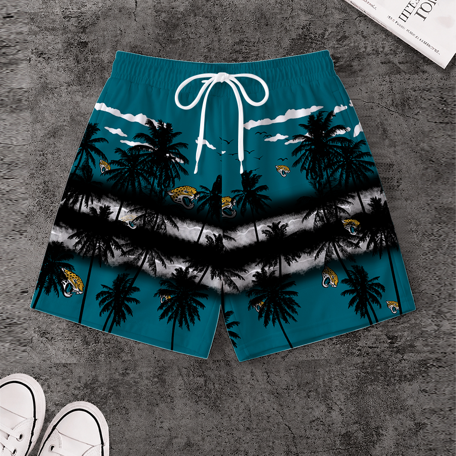 LIMITED EDITION - NEW CUSTOMIZED NFL30 JSJ JACKSONVILLE JAGUARS SHORT PANTS