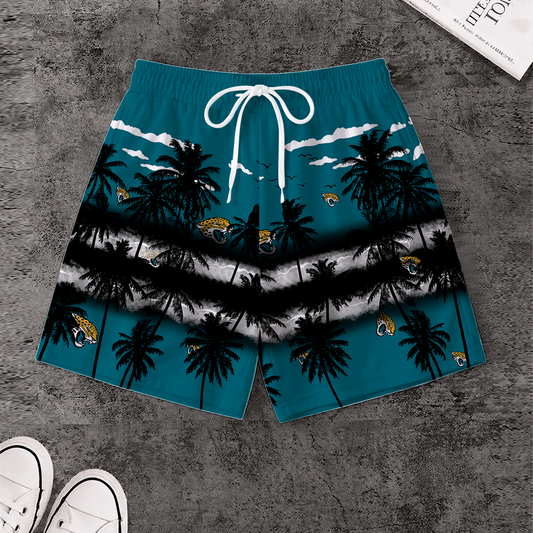 LIMITED EDITION - NEW CUSTOMIZED NFL30 JSJ JACKSONVILLE JAGUARS SHORT PANTS