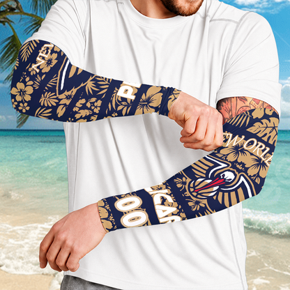 [HOT DEAL] NEW CUSTOMIZED NBA30 NOP NEW ORLEANS PELICANS SUN ARM SLEEVES