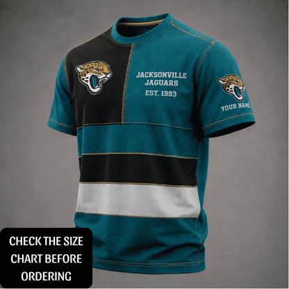 EXCLUSIVE EDITION - NEW CUSTOMIZED NFL30 JSJ JACKSONVILLE JAGUARS T-SHIRT, POLO SHIRT, ZIP POLO SHIRT, HOODIE, ZIP HOODIE & SWEATSHIRT