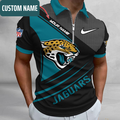 VIRAL EDITION - NEW CUSTOMIZED NFL30 JSJ JACKSONVILLE JAGUARS POLO SHIRT, ZIP POLO SHIRT & T-SHIRTS