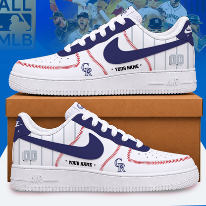 [FLASH SALE] NEW CUSTOMIZED MLB30 COR COLORADO ROCKIES AF1 SHOES