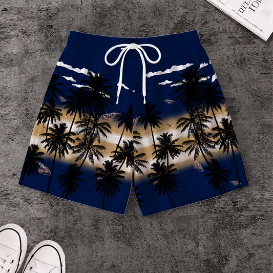 LIMITED EDITION - NEW CUSTOMIZED NBA30 NOP NEW ORLEANS PELICANS SHORT PANTS