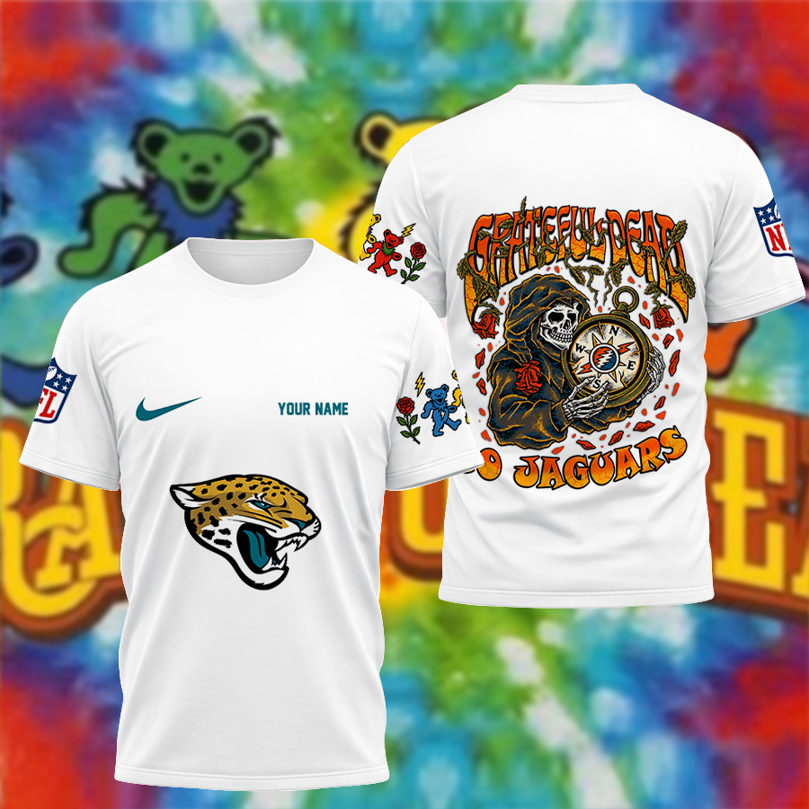 [SPECIAL OFFER] NEW CUSTOMIZED NFL30 JSJ JACKSONVILLE JAGUARS x GRATEFUL DEAD T-SHIRT, HOODIE, ZIP HOODIE