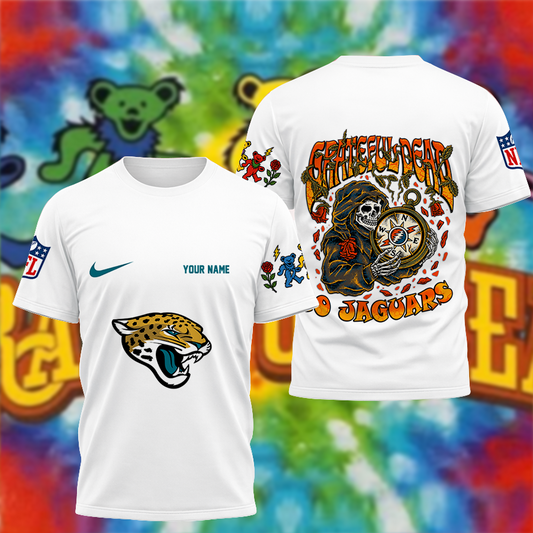 [SPECIAL OFFER] NEW CUSTOMIZED NFL30 JSJ JACKSONVILLE JAGUARS x GRATEFUL DEAD T-SHIRT, HOODIE, ZIP HOODIE