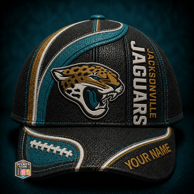 ELITE EDITION - NEW CUSTOMIZED NFL30 JSJ JACKSONVILLE JAGUARS CLASSIC CAP