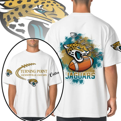 VIRAL EDITION - NEW CUSTOMIZED NFL30 JSJ JACKSONVILLE JAGUARS POLO SHIRT, ZIP POLO SHIRT & T-SHIRTS