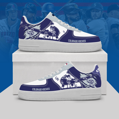 [FLASH SALE] NEW CUSTOMIZED MLB30 COR COLORADO ROCKIES AF1 SHOES