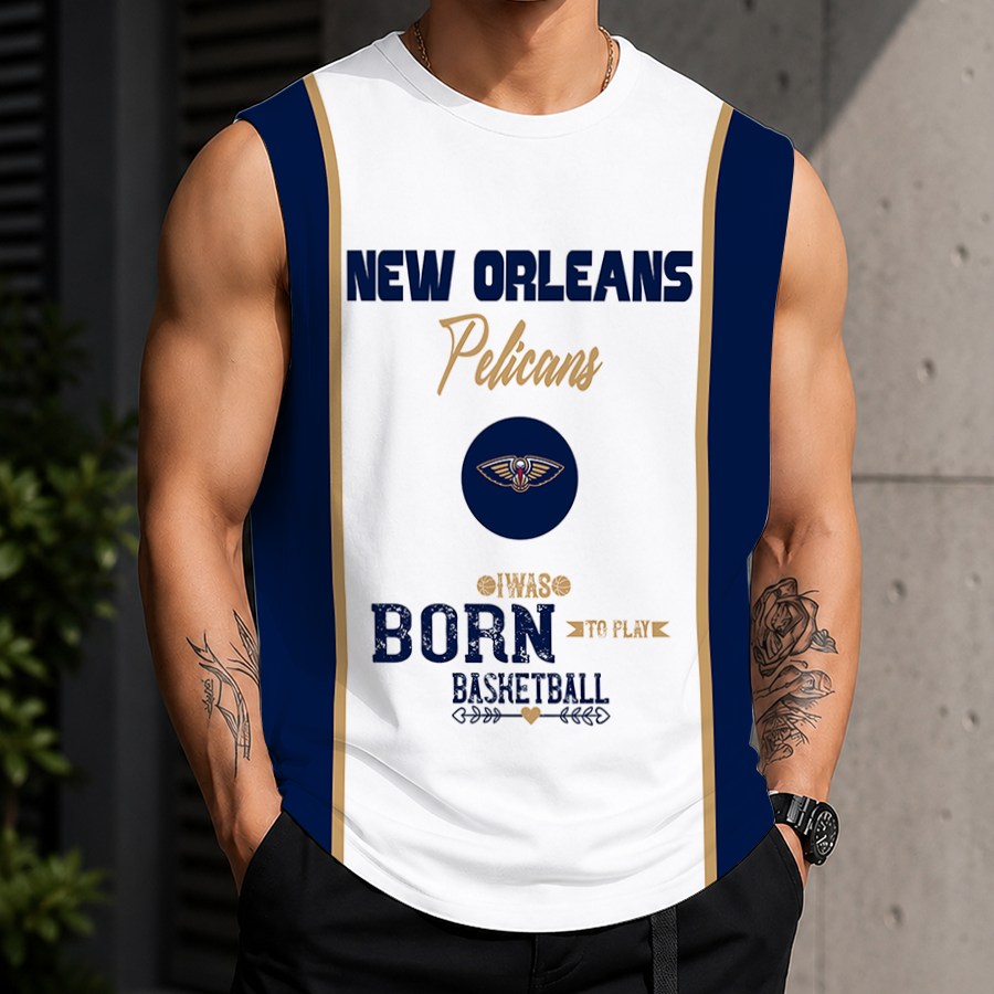 [HOT DEAL] NEW CUSTOMIZED NBA30 NOP NEW ORLEANS PELICANS TANK TOP