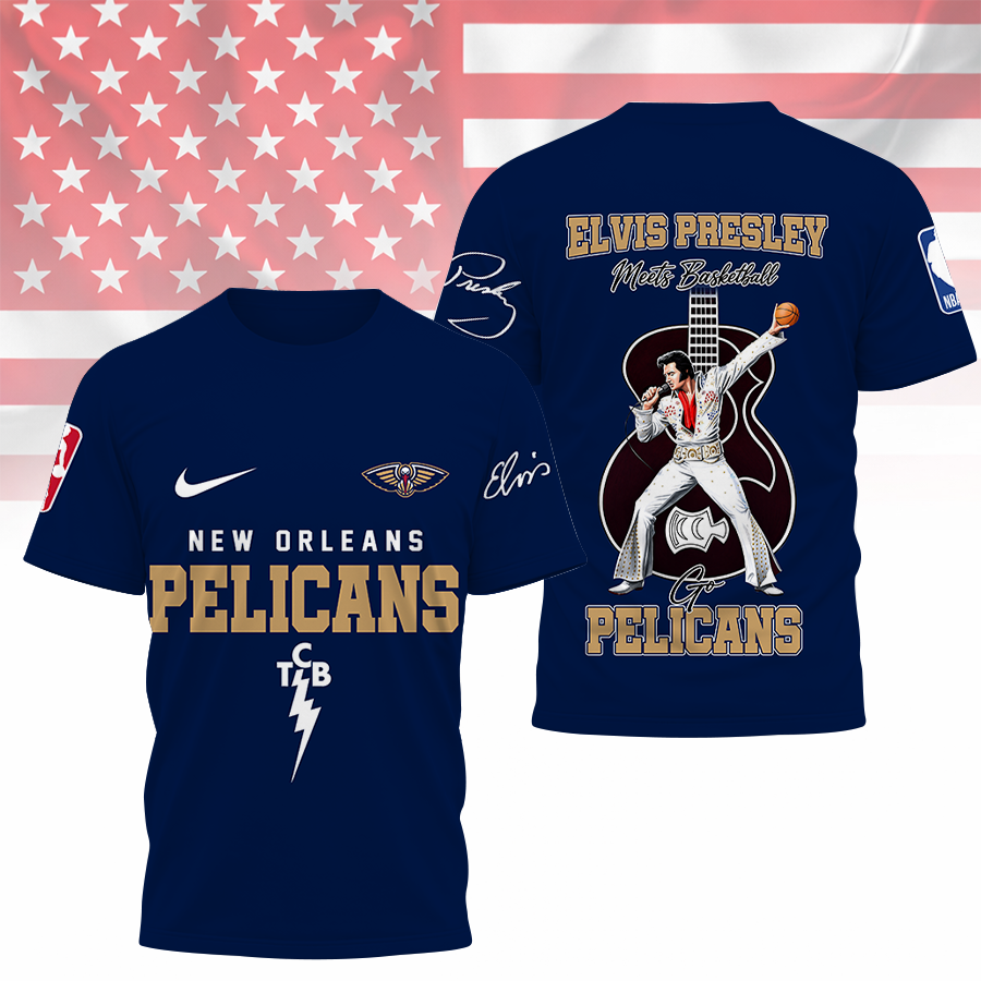[HOT DEAL] NEW CUSTOMIZED NBA30 NOP NEW ORLEANS PELICANS X ELVIS PRESLEY T-SHIRT, HOODIE, ZIP HOODIE