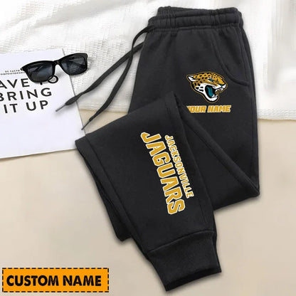 SPECIAL EDITION - NEW CUSTOMIZED NFL30 JSJ JACKSONVILLE JAGUARS SWEATPANTS