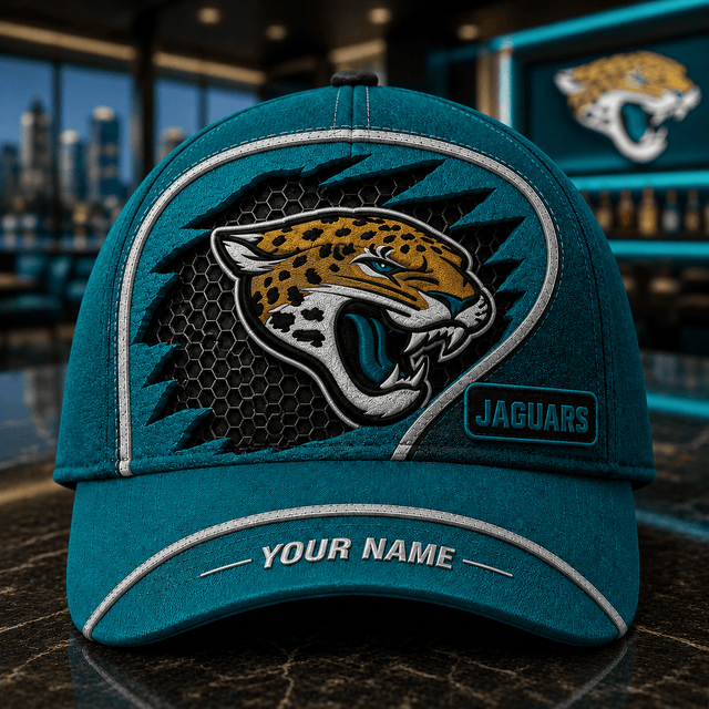 SPECIAL EDITION - NEW CUSTOMIZED NFL30 JSJ JACKSONVILLE JAGUARS CLASSIC CAP