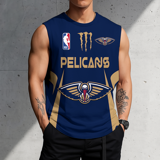 LIMITED EDITION - NEW CUSTOMIZED NBA30 NOP NEW ORLEANS PELICANS MEN'S GYM SHIRT