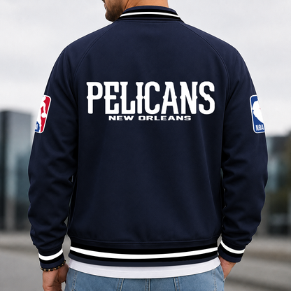 [HOT DEAL] NEW CUSTOMIZED NBA30 NOP NEW ORLEANS PELICANS MULTICOLOR MEN'S CASUAL JACKET