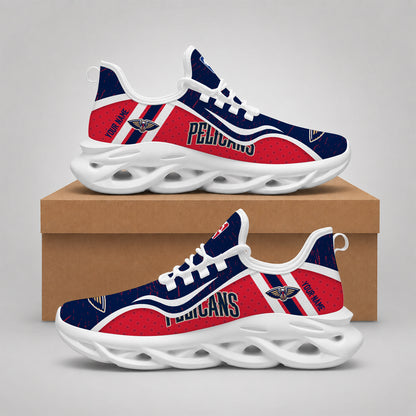 LIMITED EDITION - NEW CUSTOMIZED NBA30 NOP NEW ORLEANS PELICANS MAX SOUL SHOES