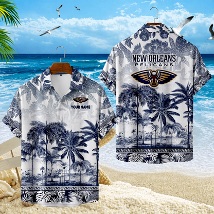 FINAL CLEARANCE - NEW CUSTOMIZED NBA30 NOP NEW ORLEANS PELICANS UNISEX HAWAIIAN SHIRT