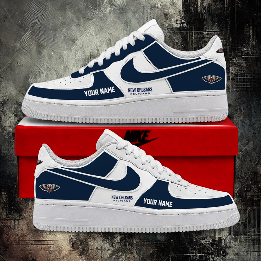 LIMITED EDITION - NEW CUSTOMIZED NBA30 NOP NEW ORLEANS PELICANS AF1 SHOES