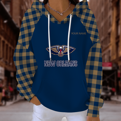 [HOT DEAL] NEW CUSTOMIZED NBA30 NOP NEW ORLEANS PELICANS  RIBBED HOODIE & SWEATSHIRT