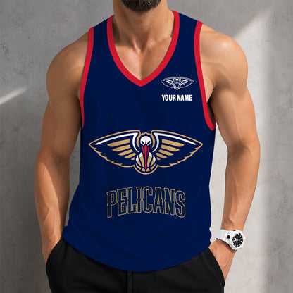 LIMITED EDITION - NEW CUSTOMIZED NBA30 NOP NEW ORLEANS PELICANS UNISEX TANK TOP