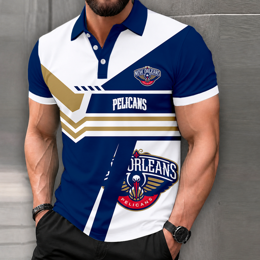 LIMITED EDITION - NEW CUSTOMIZED NBA30 NOP NEW ORLEANS PELICANS POLO SHIRT, ZIP POLO SHIRT & T-SHIRTS