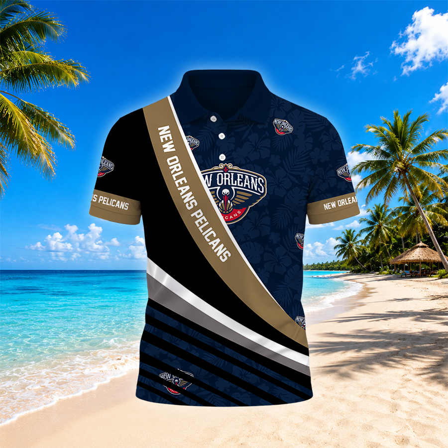 [HOT DEAL] NEW CUSTOMIZED NBA30 NOP NEW ORLEANS PELICANS POLO SHIRT