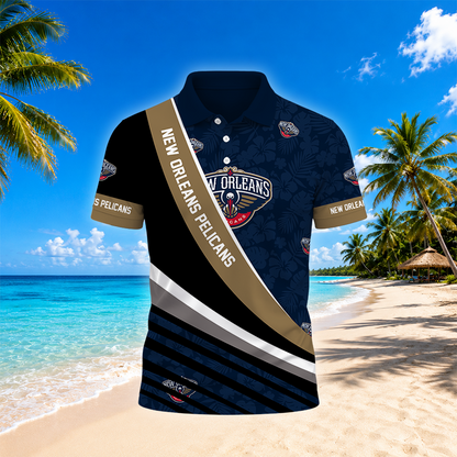 [HOT DEAL] NEW CUSTOMIZED NBA30 NOP NEW ORLEANS PELICANS POLO SHIRT