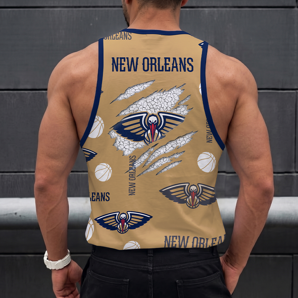 LIMITED EDITION - NEW CUSTOMIZED NBA30 NOP NEW ORLEANS PELICANS UNISEX TANK TOP