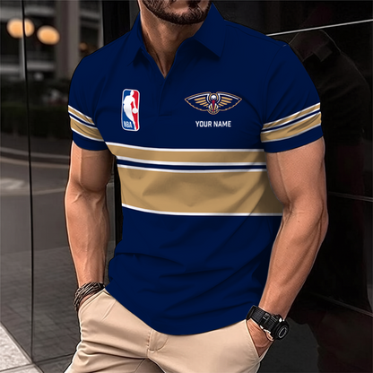 [HOT DEAL] NEW CUSTOMIZED NBA30 NOP NEW ORLEANS PELICANS POLO SHIRT