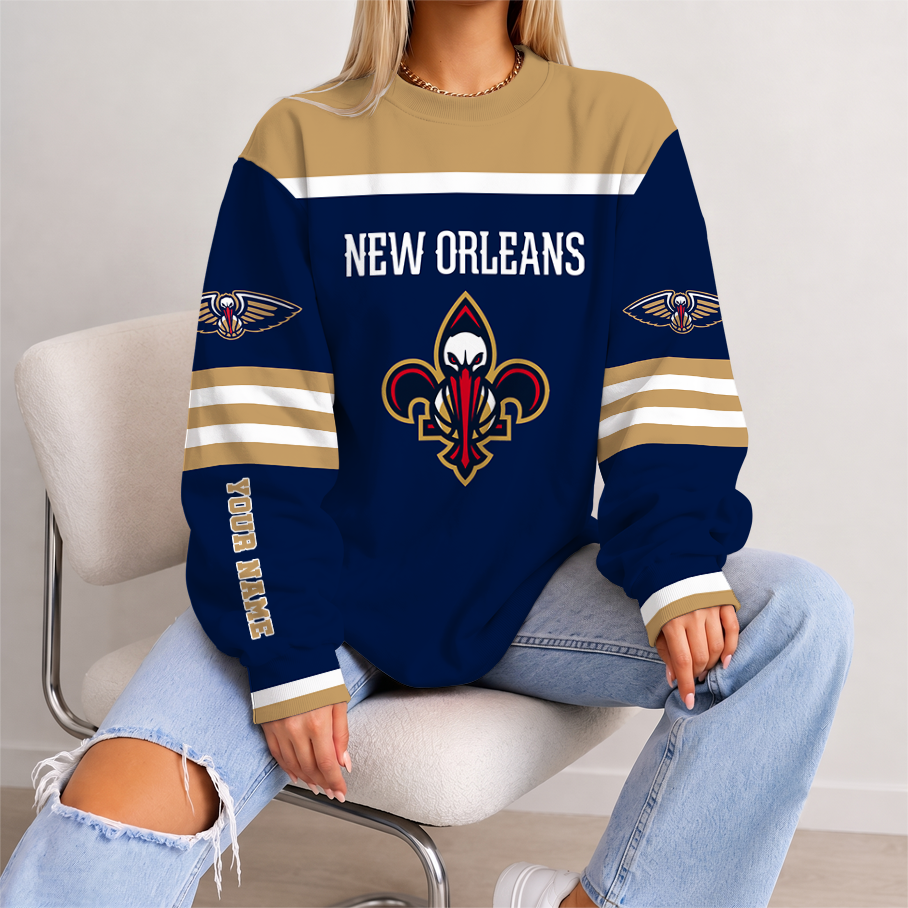 [HOT DEAL] NEW CUSTOMIZED NBA30 NOP NEW ORLEANS PELICANS UNISEX SWEATSHIRT