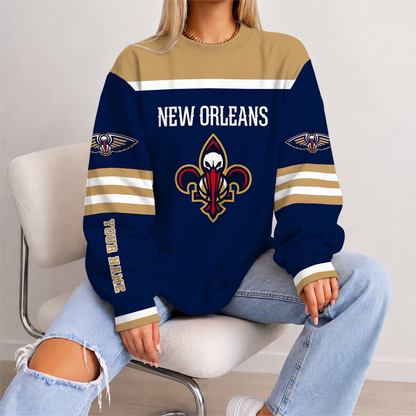 [HOT DEAL] NEW CUSTOMIZED NBA30 NOP NEW ORLEANS PELICANS UNISEX SWEATSHIRT