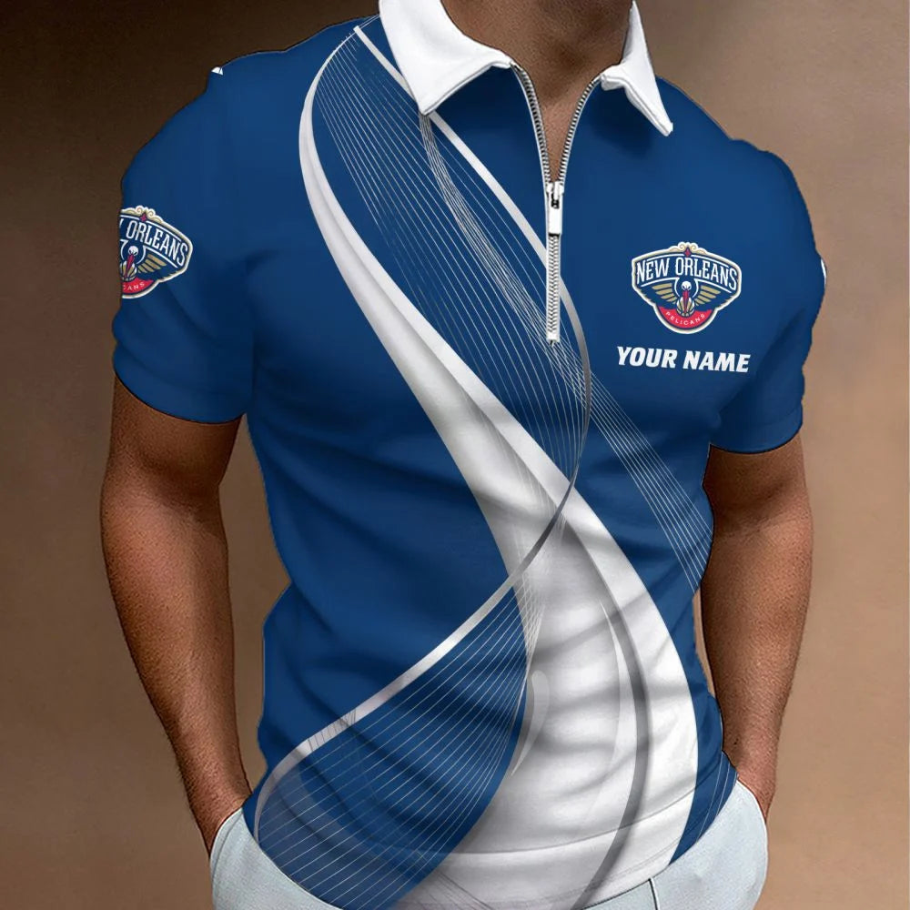 LIMITED EDITION - NEW CUSTOMIZED NBA30 NOP NEW ORLEANS PELICANS POLO SHIRT, ZIP POLO SHIRT & T-SHIRTS
