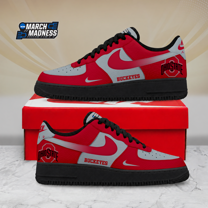 SPECIAL EDITION - NEW CUSTOMIZED NCAA MAM30 OSB OHIO STATE BUCKEYES AF1 SHOES