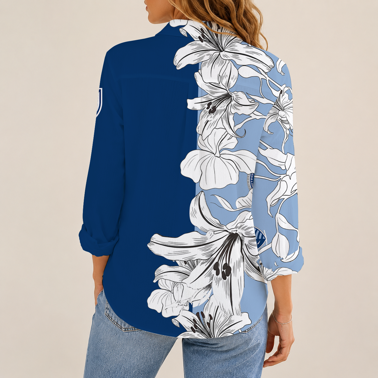 [FAN EXCLUSIVE] NEW CUSTOMIZED MLS30 SKC SPORTING KANSAS CITY WOMEN CASUAL SHIRT