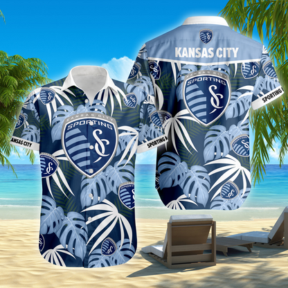 ENDING TODAY - NEW CUSTOMIZED MLS30 SKC SPORTING KANSAS CITY UNISEX HAWAIIAN SHIRT