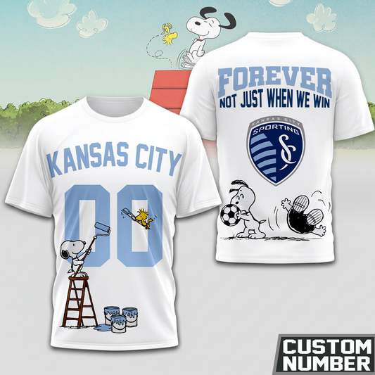 ENDING TODAY - NEW CUSTOMIZED MLS30 SKC SPORTING KANSAS CITY x SNOOPY HOODIE, T-SHIRTS, ZIP HOODIE, SWEATSHIRTS & POLO