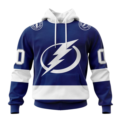 LIMITED EDITION - NEW CUSTOMIZED NHL12 TPL TAMPA BAY LIGHTNING COMBO HOODIE & LONGPANTS