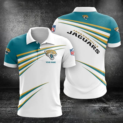 VIRAL EDITION - NEW CUSTOMIZED NFL30 JSJ JACKSONVILLE JAGUARS POLO, T-SHIRT & SHORT PANTS SET