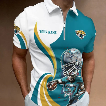 LIMITED EDITION - NEW CUSTOMIZED NFL30 JSJ JACKSONVILLE JAGUARS T-SHIRT, POLO SHIRT, ZIP POLO SHIRT, SWEATSHIRT, HOODIE & ZIP HOODIE