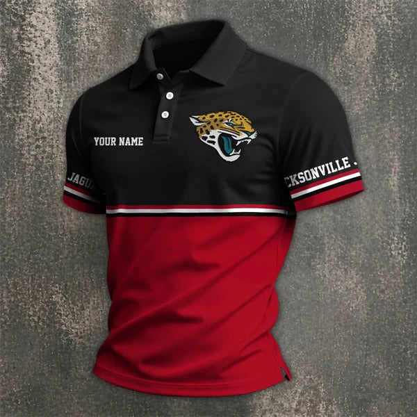 [SPECIAL OFFER] NEW CUSTOMIZED NFL30 JSJ JACKSONVILLE JAGUARS POLO SHIRT