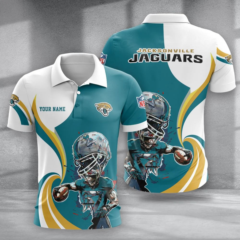 LIMITED EDITION - NEW CUSTOMIZED NFL30 JSJ JACKSONVILLE JAGUARS T-SHIRT, POLO SHIRT, ZIP POLO SHIRT, SWEATSHIRT, HOODIE & ZIP HOODIE