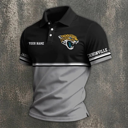 [SPECIAL OFFER] NEW CUSTOMIZED NFL30 JSJ JACKSONVILLE JAGUARS POLO SHIRT