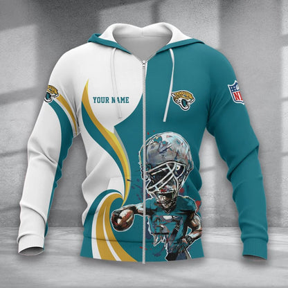 LIMITED EDITION - NEW CUSTOMIZED NFL30 JSJ JACKSONVILLE JAGUARS T-SHIRT, POLO SHIRT, ZIP POLO SHIRT, SWEATSHIRT, HOODIE & ZIP HOODIE