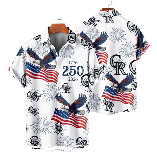 LIMITED EDITION - NEW CUSTOMIZED MLB30 COR COLORADO ROCKIES UNISEX HAWAIIAN SHIRT