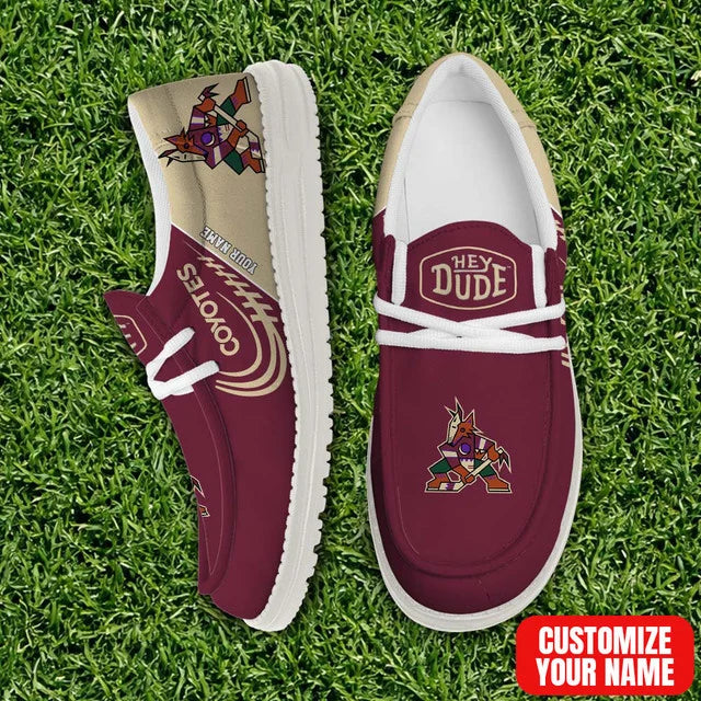 [SUPER SALE] NEW CUSTOMIZED NHL30 AZC ARIZONA COYOTES PREMIUM LOAFER SHOES